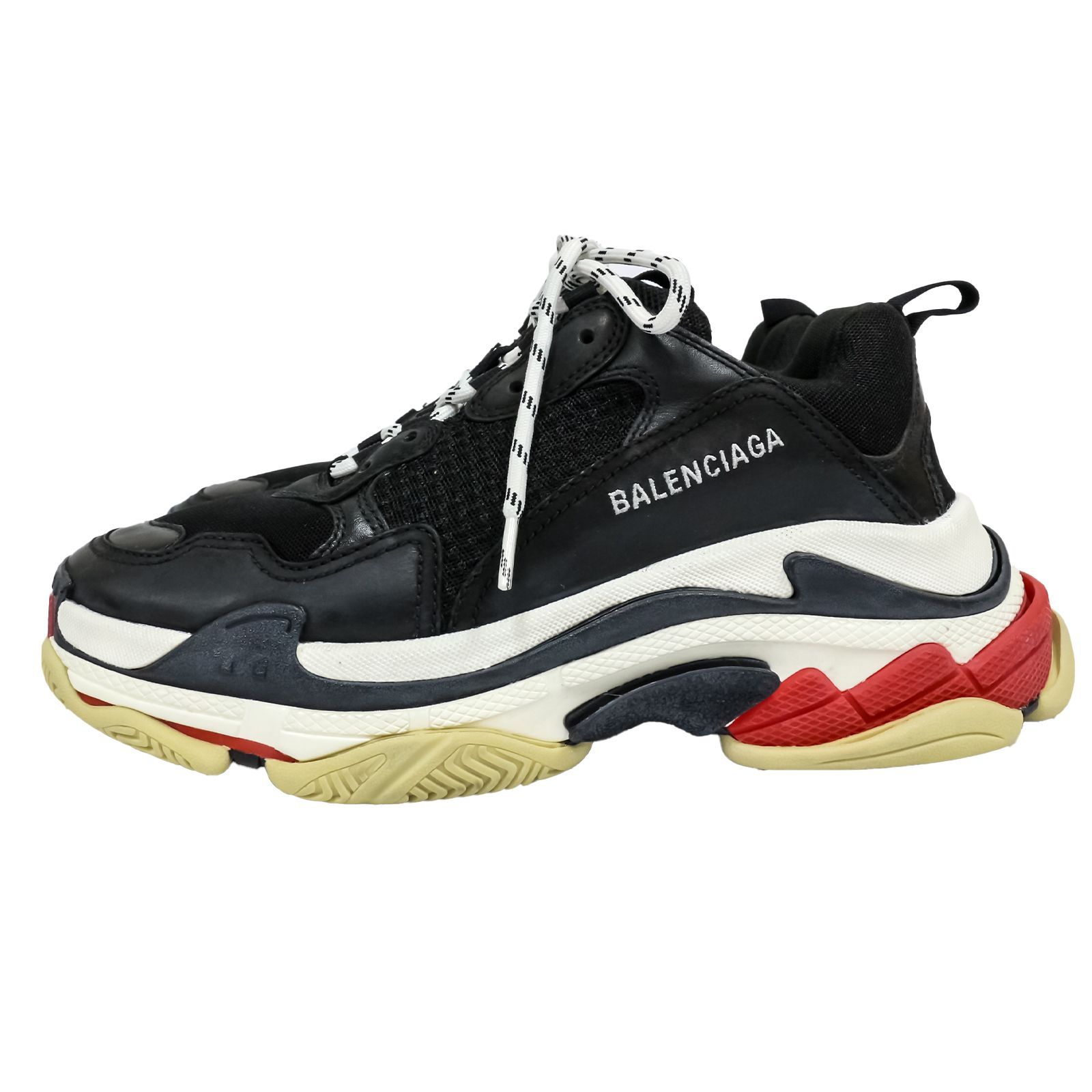 【正規品保証】BALENCIAGA バレンシアガ トリプルS ローカット スニーカー 42 ブラック メンズ 靴 シューズ