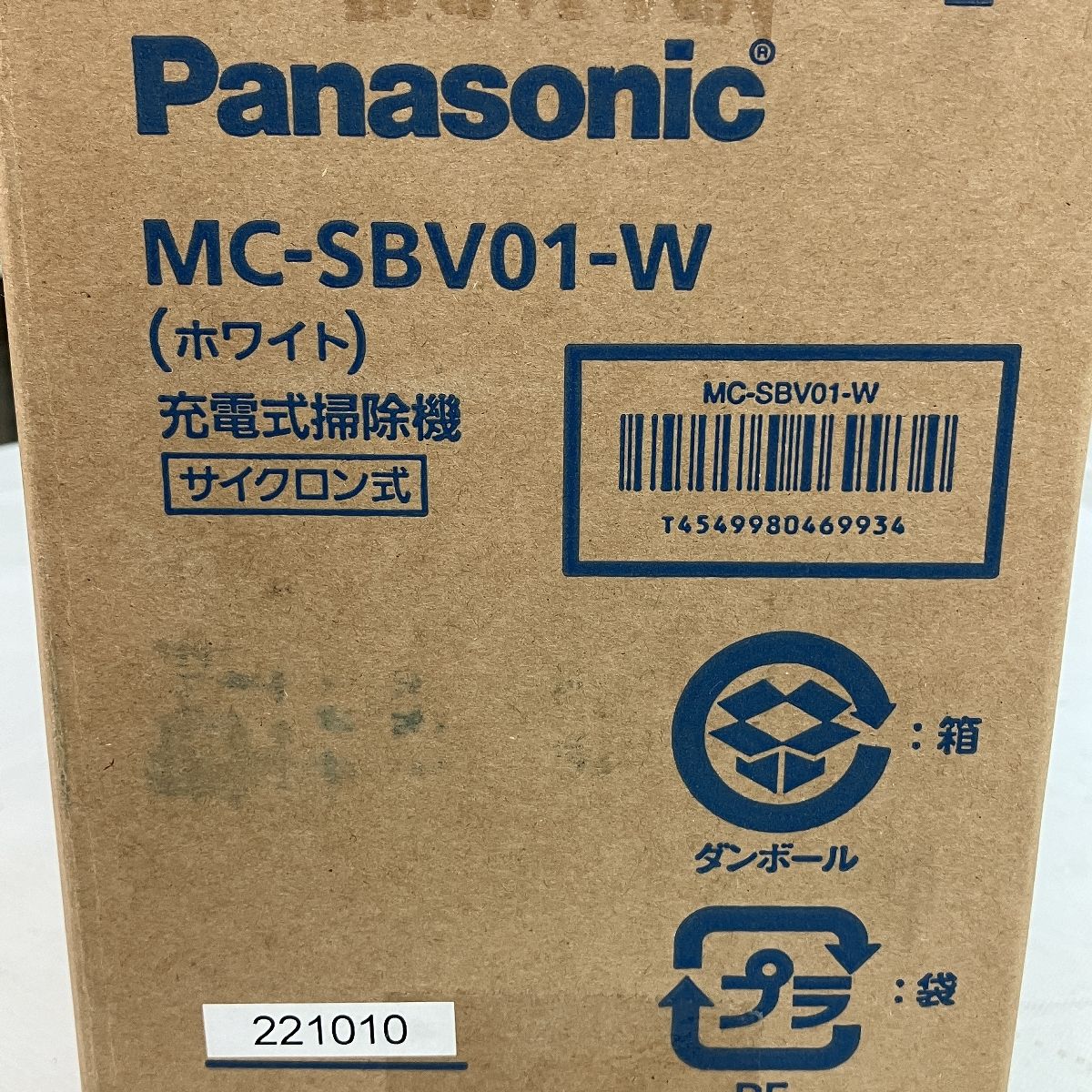 動作保証】Panasonic MC-SBV01-W コードレスクリーナー スティック掃除機 パナソニック 家電 未開封 未使用 C8975861 -  メルカリ
