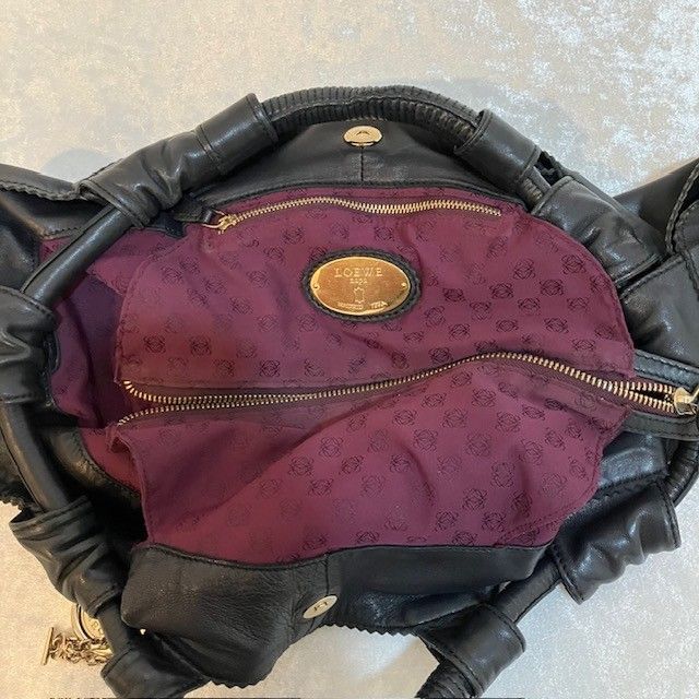 ロエベ LOEWE ナッパアイレ ハンドバック ナッパレザー ブラック