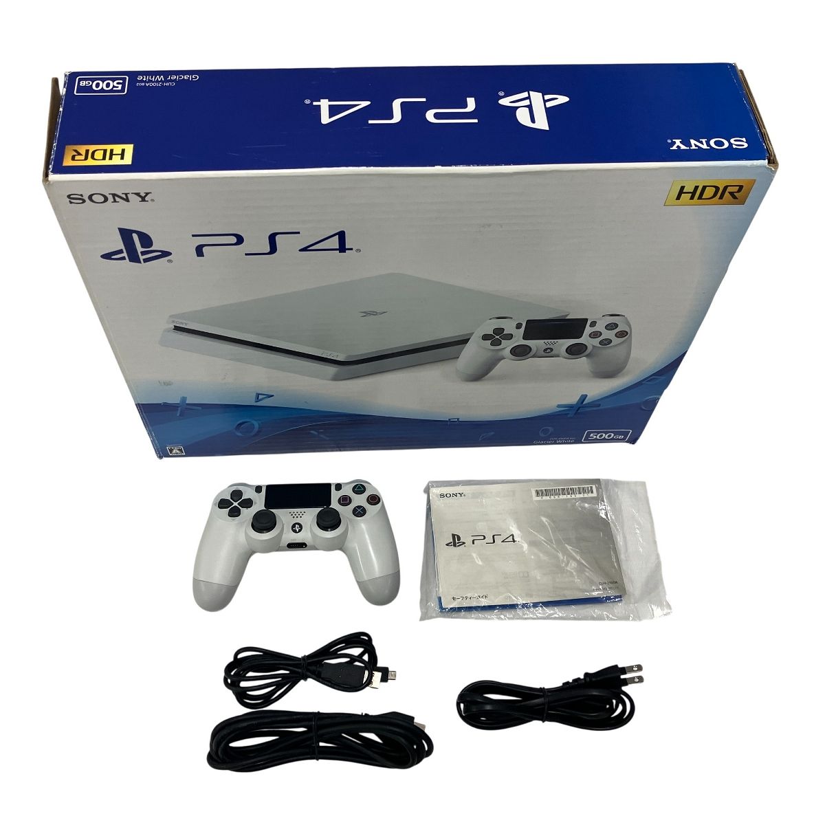 SONY PlayStation 4 CUH-2100A グレイシャーホワイト 500GB PS4