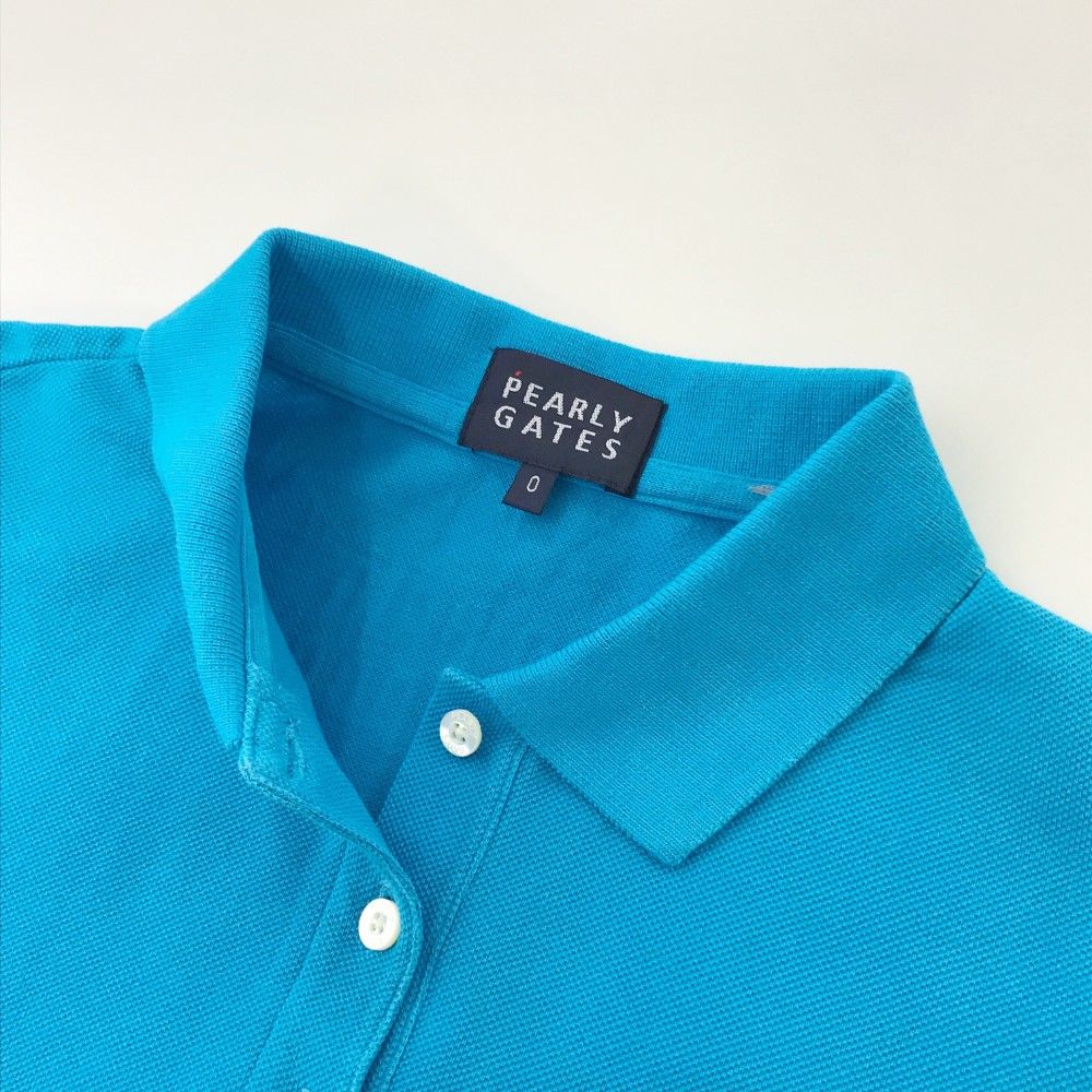 サイズ：0 PEARLY GATES パーリーゲイツ 半袖ポロシャツ ブルー系