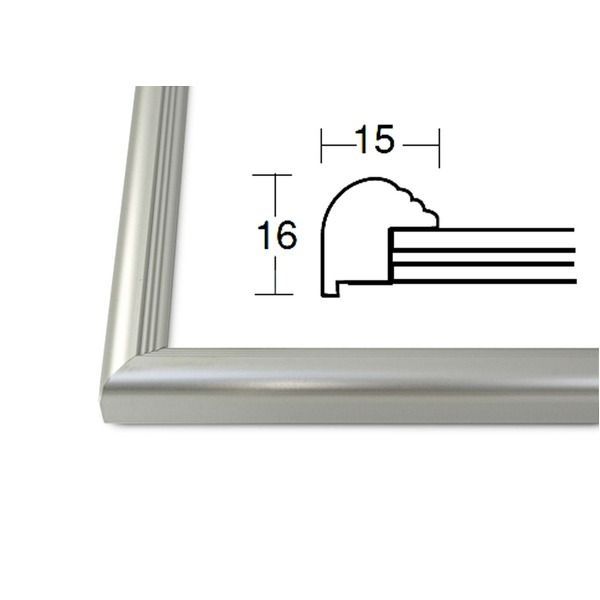 デッサン額縁/フレーム 【大全紙サイズ 727×545mm】 シルバー 壁掛けひ