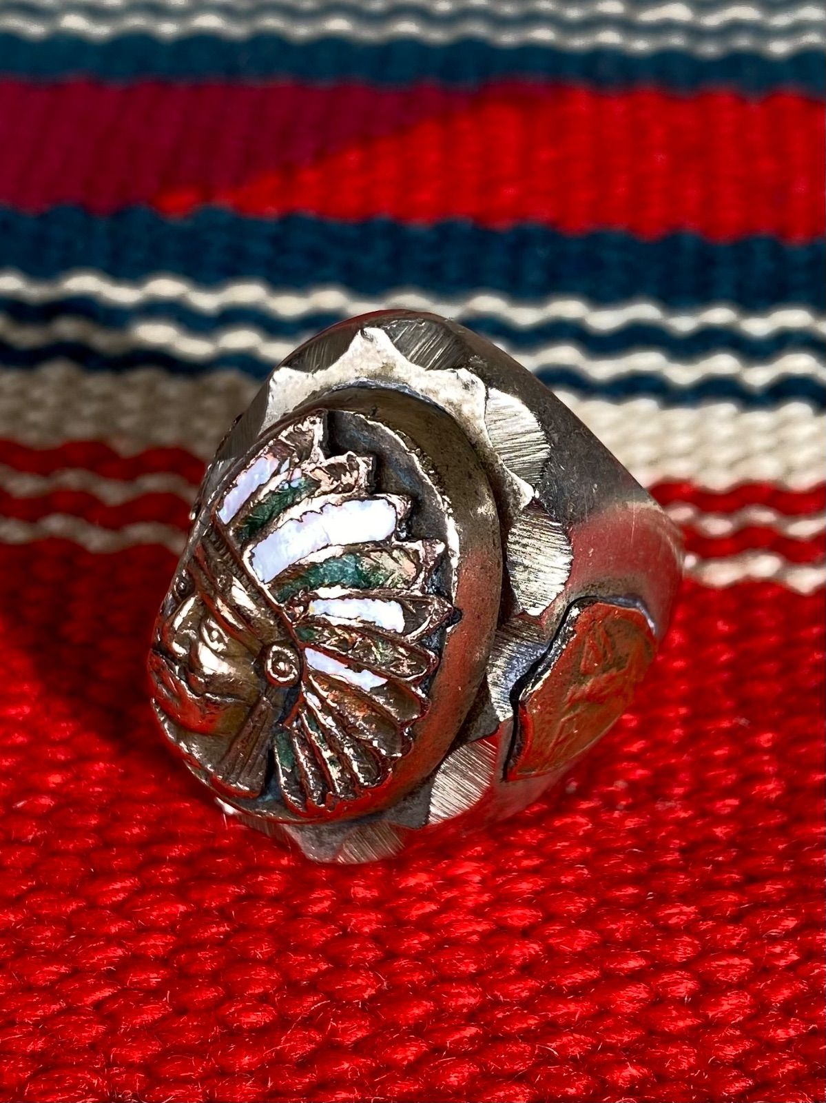 1950s メキシカンリング インディアン 20号 真鍮 合金 メキシコ