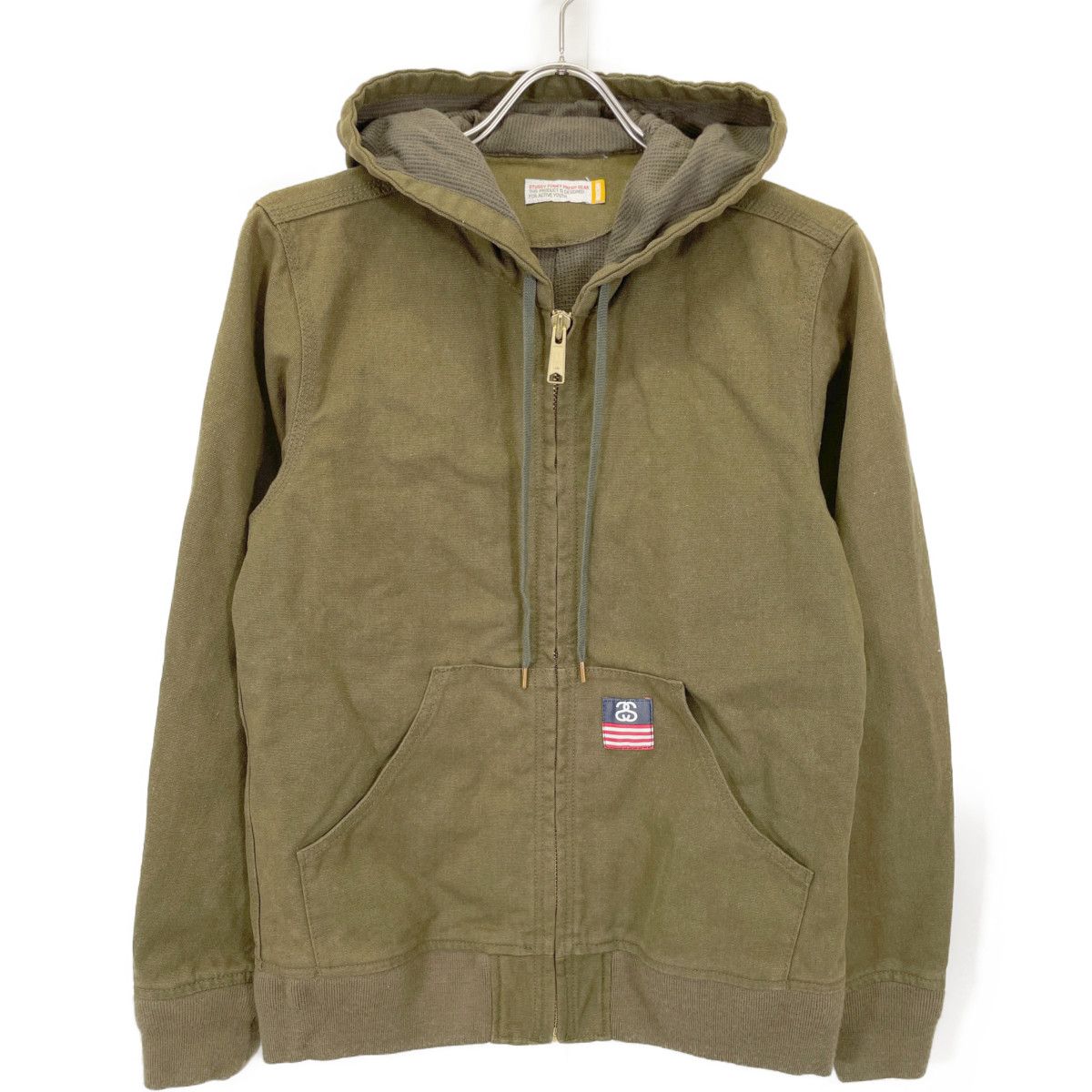 STUSSY ステューシー ｶｰｷ FUNKY FRESH DUCK WORK JACKET M