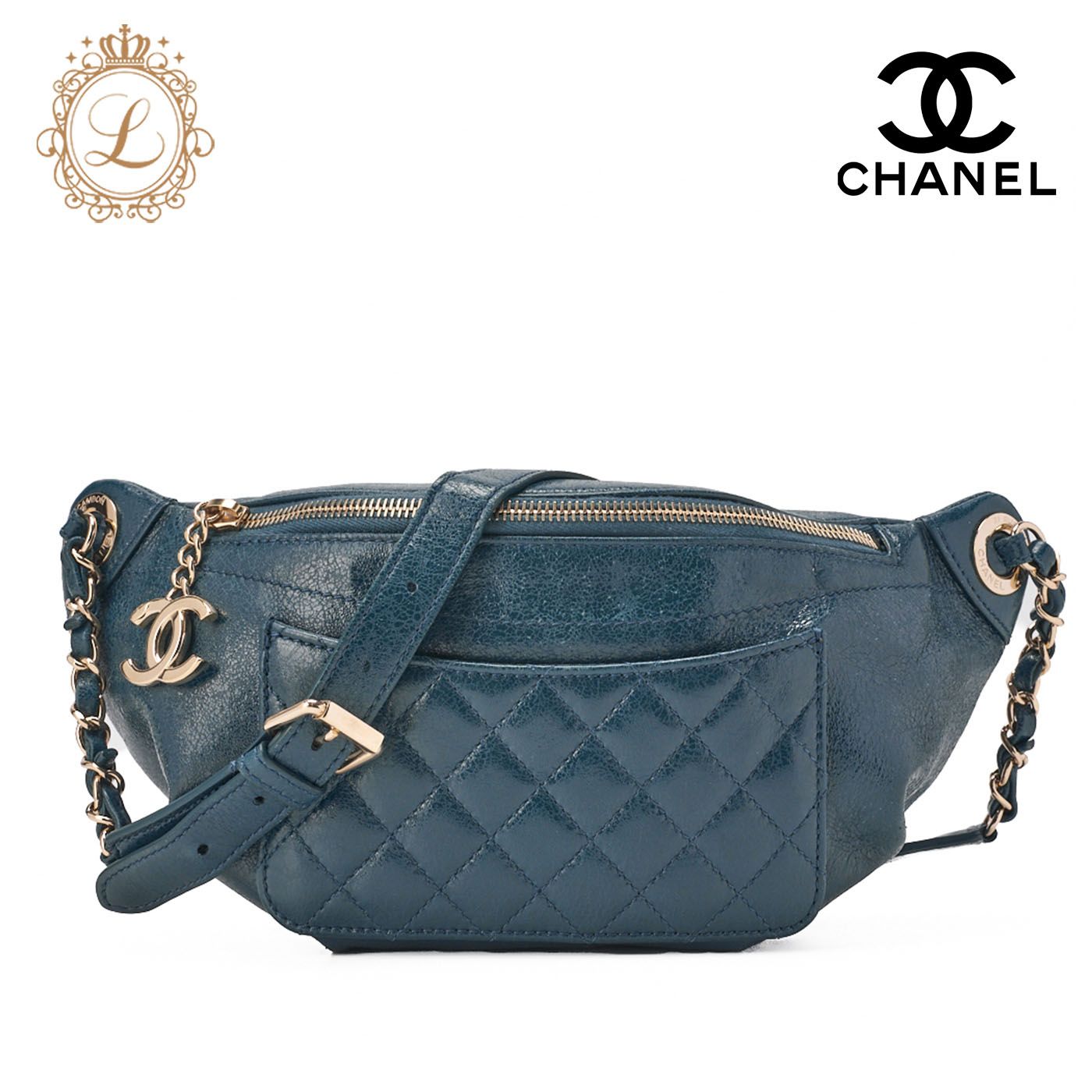 CHANEL シャネル ウエストバッグ マトラッセ ココチャーム付き