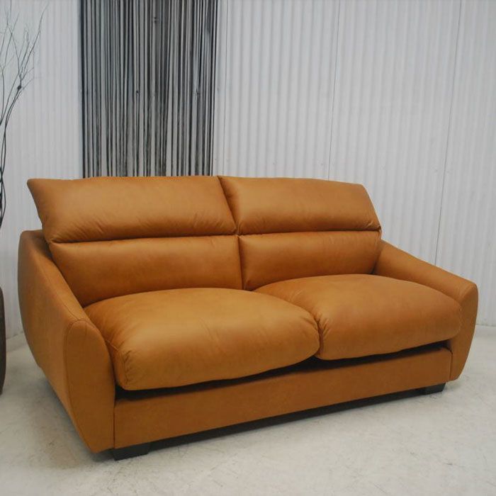 アウトレット 現品限り 一部 cozily 新素材セーフスペックレザー キャメルブラウン トリプルソファー3P ヴィンテージ調 250428-luke3p-cam