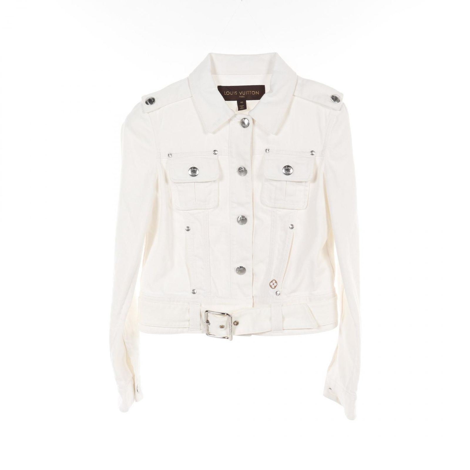ルイ ヴィトン LOUIS VUITTON デニムジャケット ホワイト その他 ジャケット レディース Used A