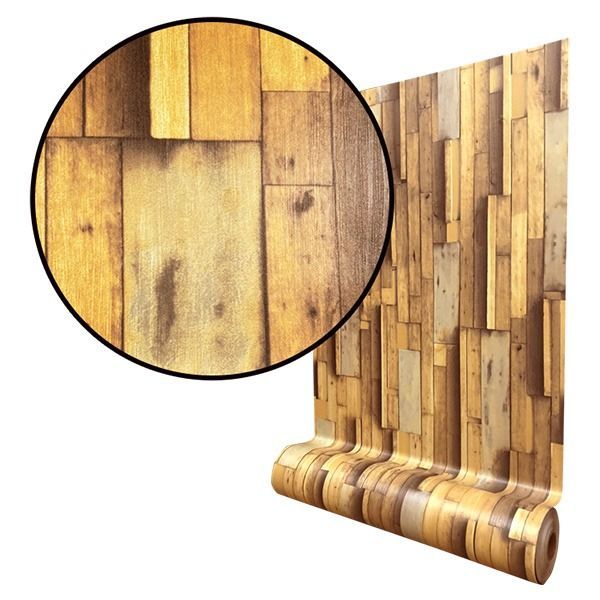 ウォジック 30m 壁紙 シール はがせる壁紙 おしゃれ リメイクシート ウォールデコシート W-WA327 木目調 3D 代引不可