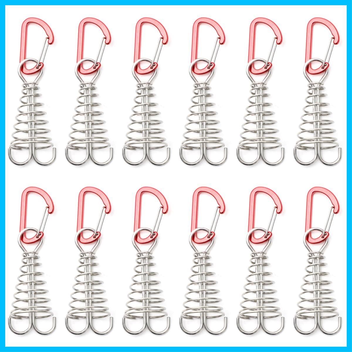 商品 ENN LLC アンカーペグ ウッドデッキ ペグ デッキペグ 自在金具 キャンプ テント アウトドア 留め具 12個