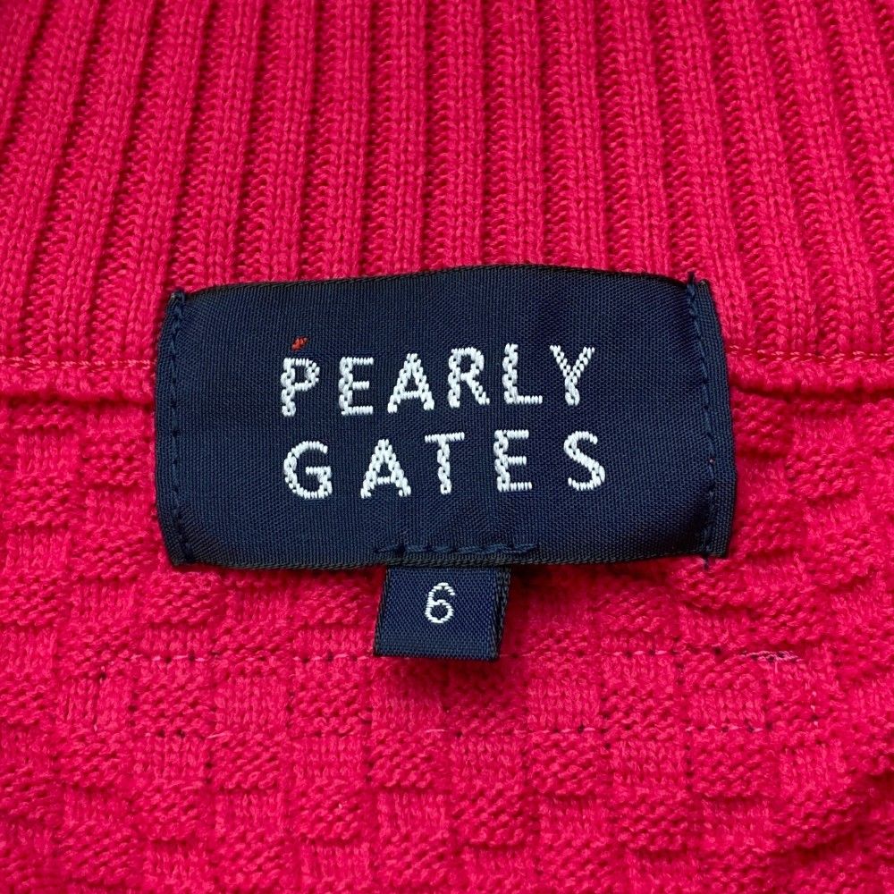 サイズ：6 PEARLY GATES パーリーゲイツ ニット ジップ