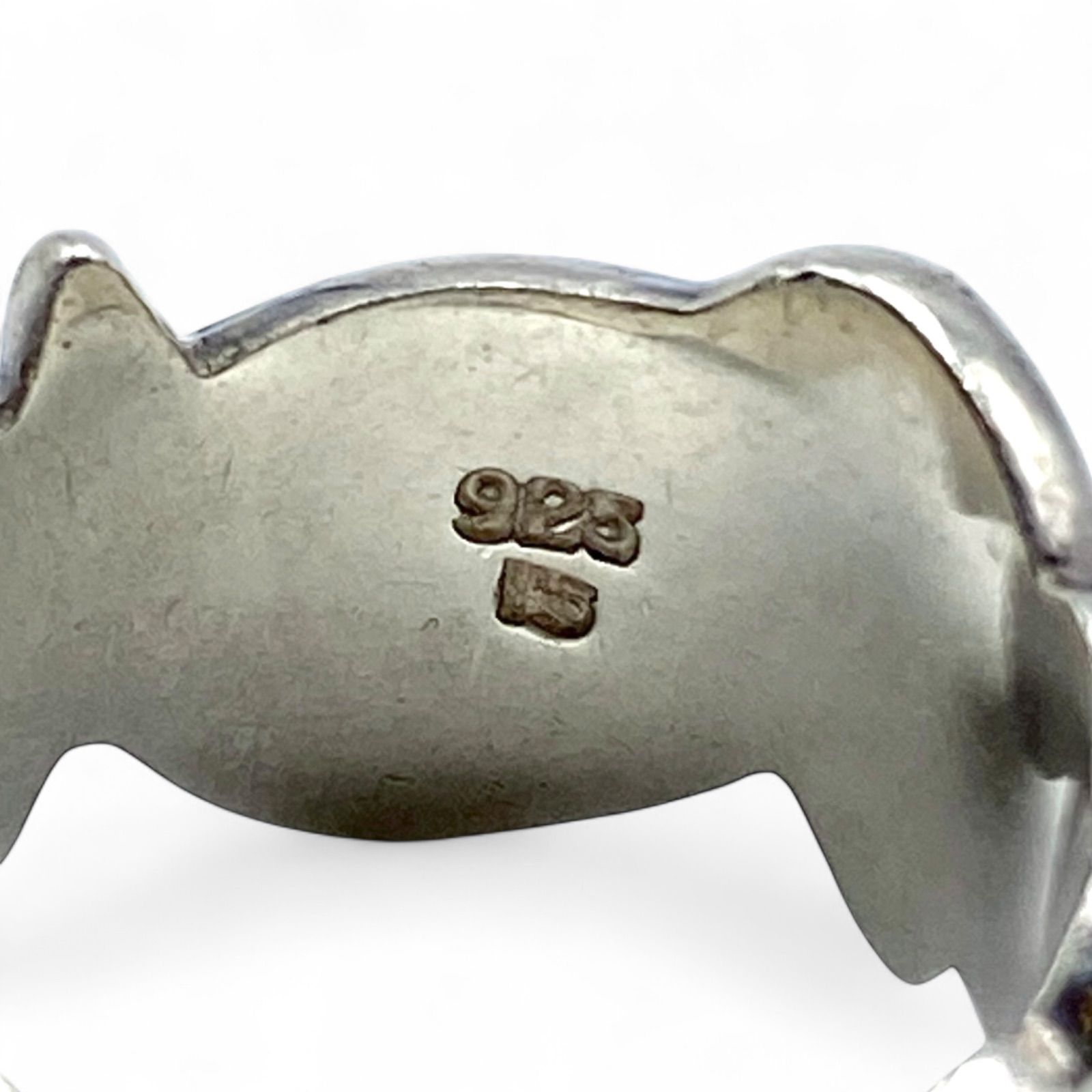 抽象的な意匠】モダンアート Silver 925 刻印 90s Vintage Ring 