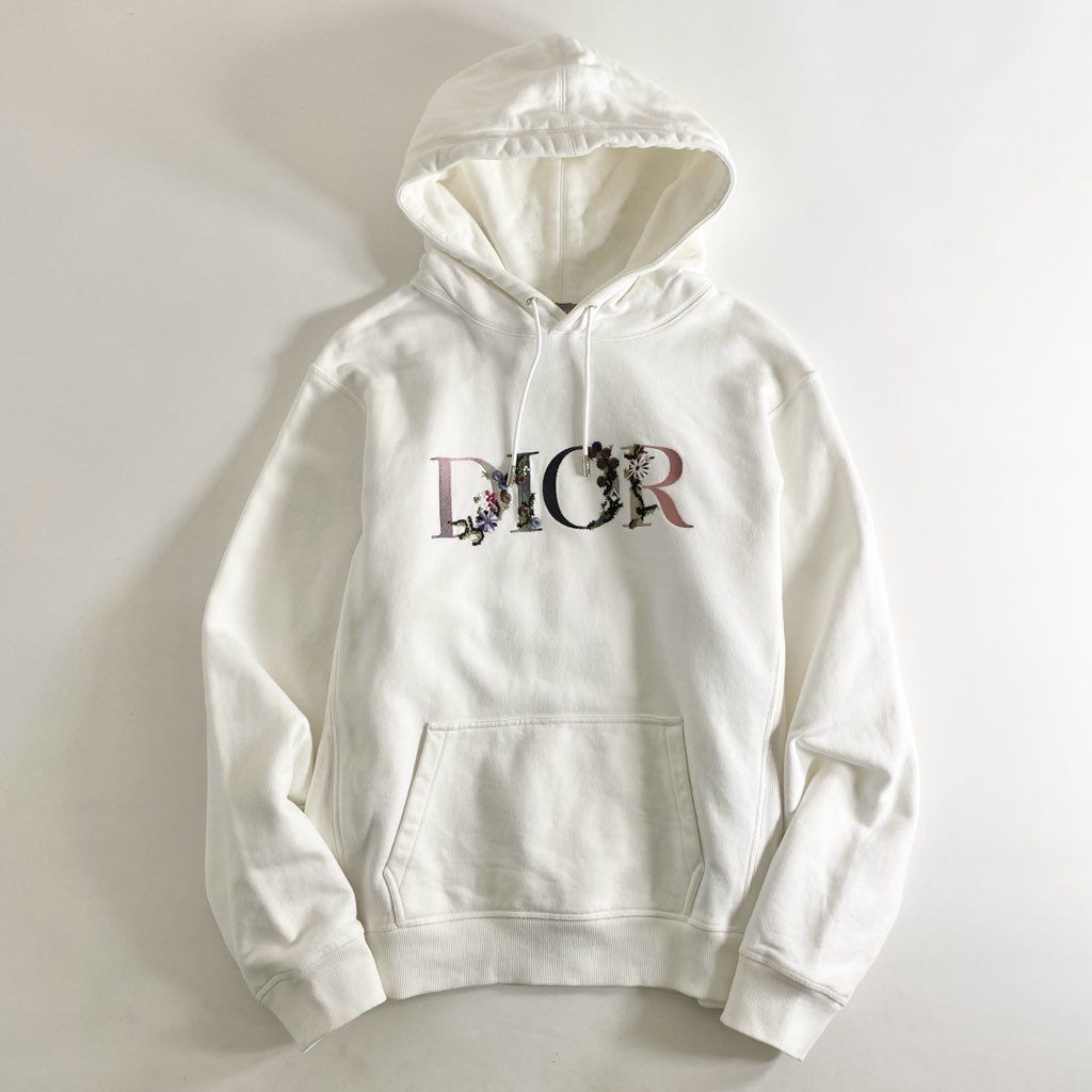 52h13 Dior ディオール Flowers Logo Embroidery Hoodie ロゴ 52h13 Dior ディオール Flowers Logo Embroidery Hoodie ロゴ