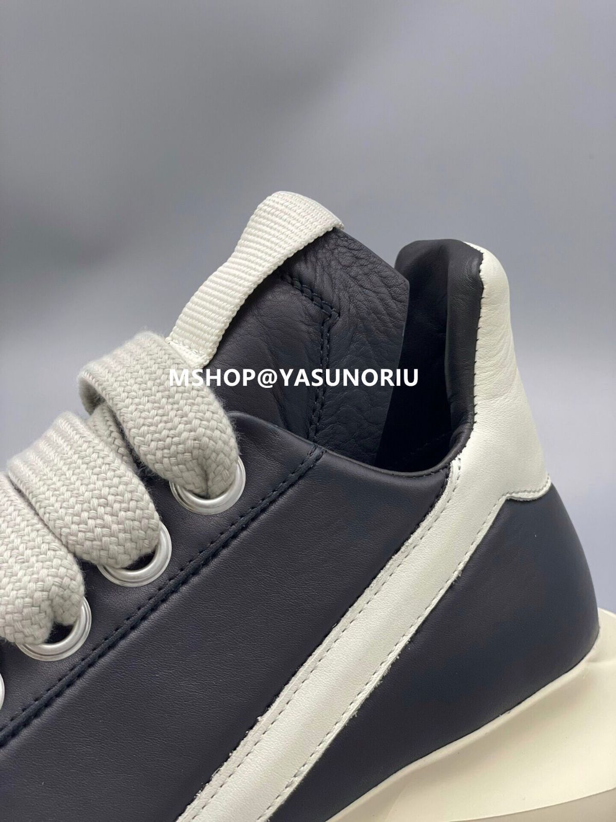 Rick Owens GETH RUNNER リックオウエンス ゲスランナー ジャンボシューレース レザースニーカー EU43 - メルカリ