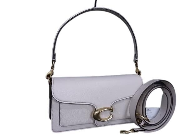 COACH コーチ ハンドバッグ タビー CH857 ホワイト系 レザー  