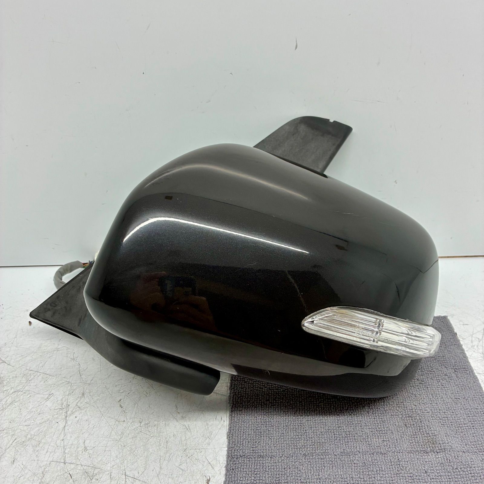 【B】動作OK ダイハツ純正 ウインカー付 ドアミラー サイドミラー 右/運転席側 L375S L385S タント 7ピン W24 パールホワイトⅢ 動作OK!ダイハツ純正 LA600S タントカスタム 前期 ドアミラー サイド