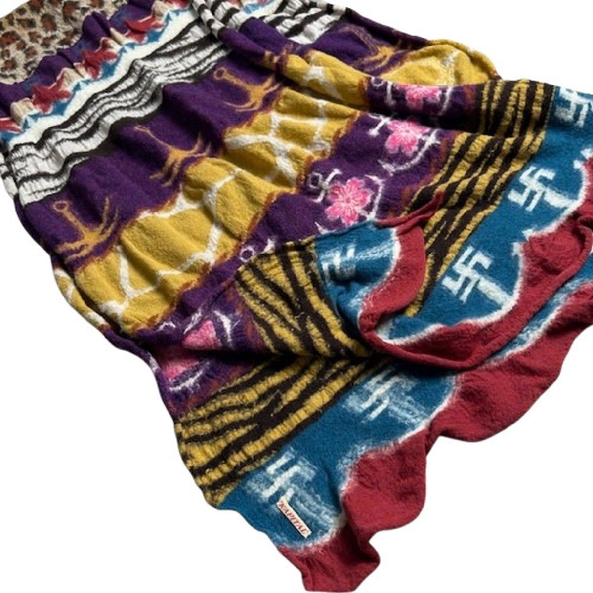 KAPITAL キャピタル 縮絨ウール ストール マフラー 桜 Kapital 縮絨