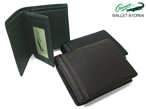 Crocodile(クロコダイル)ベルベ2 ベラ付き折財布(パスケース付き