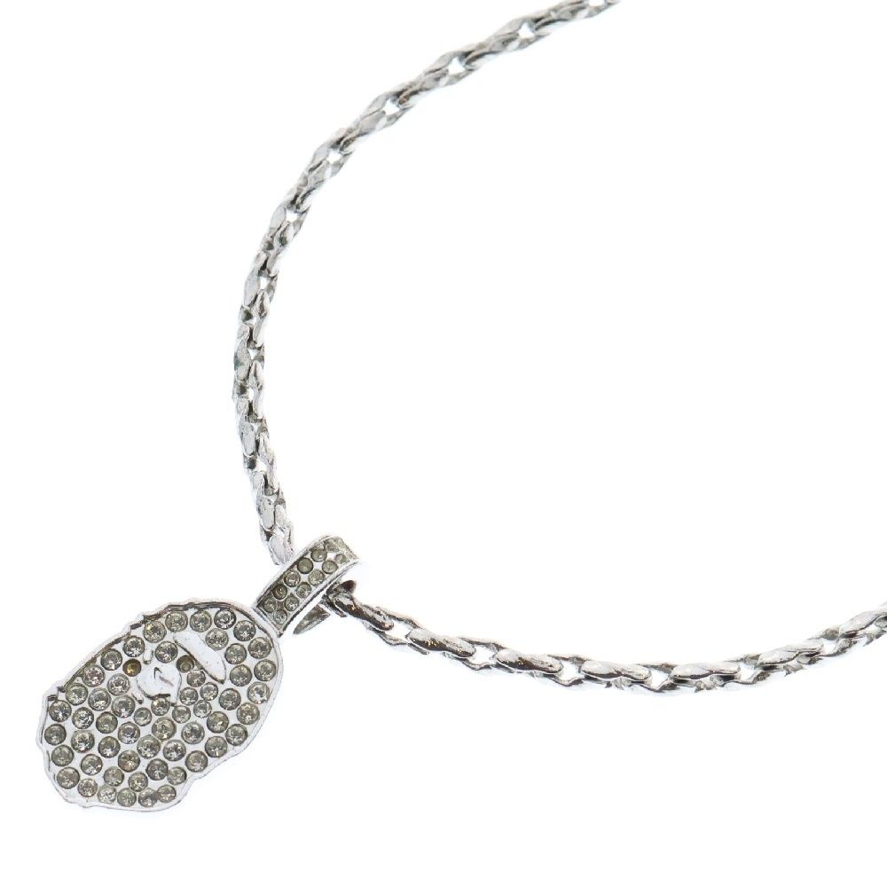 A BATHING APE (アベイシングエイプ) Ape Neckless エイプ メタルチェーンネックレス シルバー