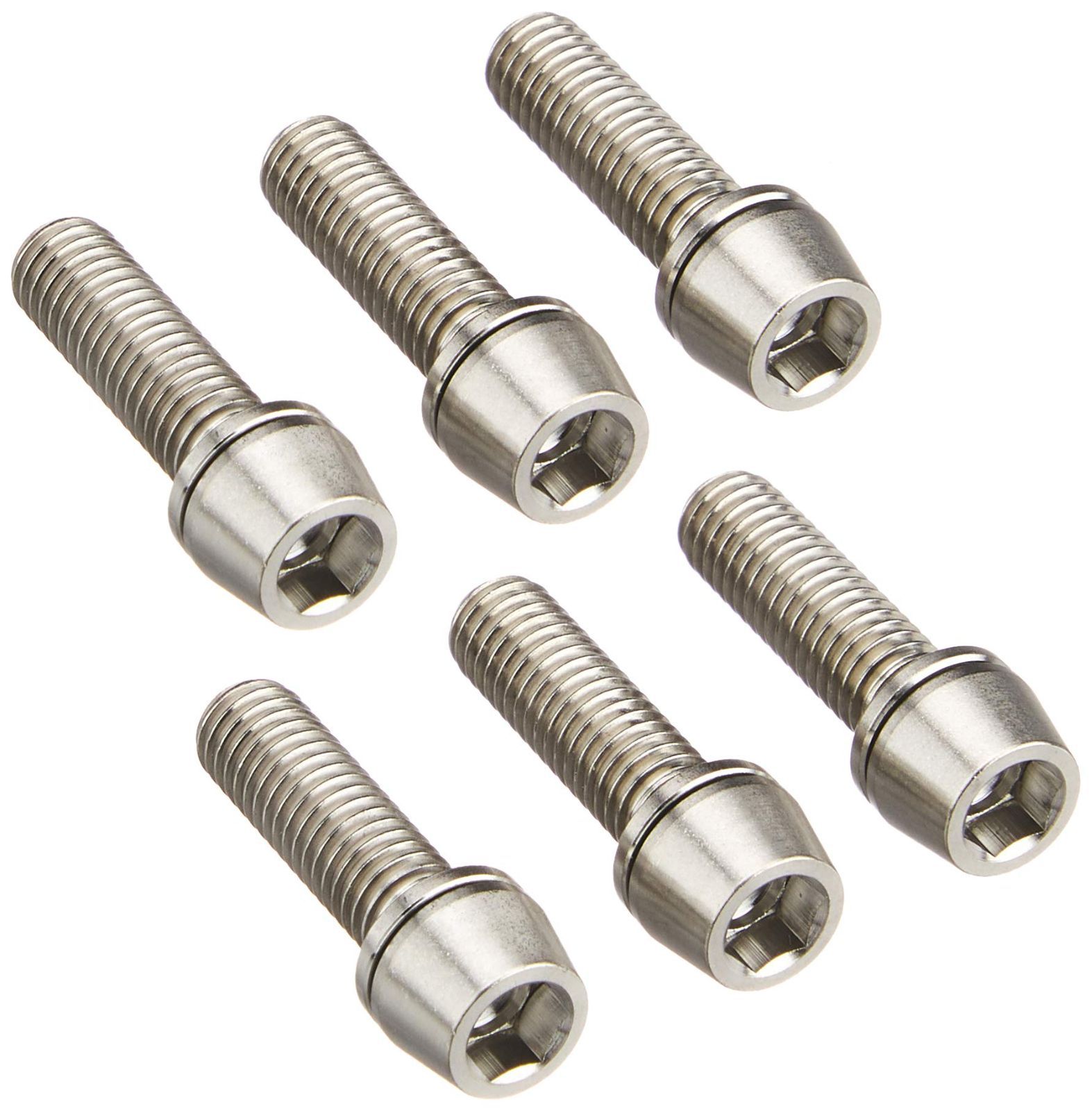 【特価商品】ワッシャーつき 6本セット ステム用M5/18mm ULTRA-Ti 高強度64チタンボルト TIST-18N6-00 EGWORKS イージーワークス(EGWORKS)