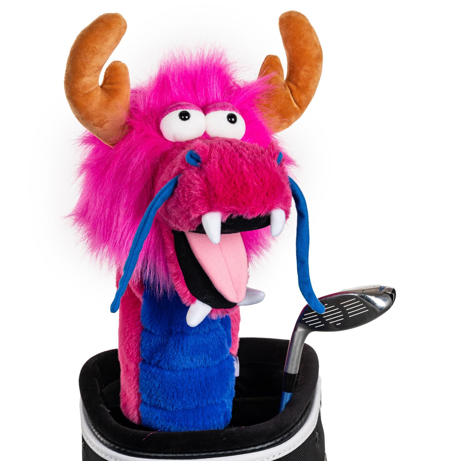 Daphne s Headcovers ピンクドラゴンのドライバーヘッドカバー | プレミアムドライバーヘッドカバー | 面白いゴルフクラブカバー | クラブをスタイリッシュに保護 | メンズゴルフギア | ドライバーヘッドカバー 男女兼用