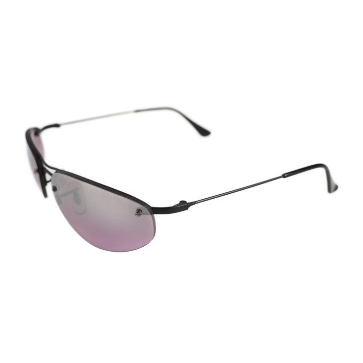 Ray-Ban レイバン  サングラス RB3155 006/7A ニッケル合金 プラスチック ブラック パープル系レンズ ハーフリム 【本物保証】