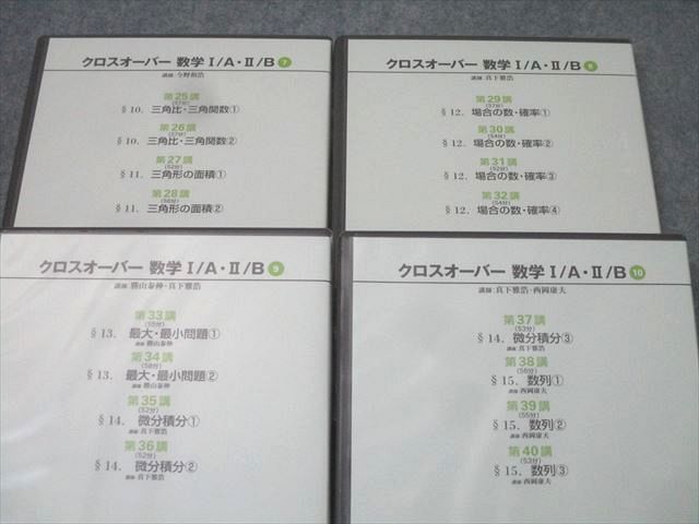 日本インターアクト ハイパーレクチャー クロスオーバー 数学I/A・II/B 問題編 上/下 未使用 2006 2冊 DVD10巻付 100M1D 日本インターアクト ハイパーレクチャー クロスオーバー 数学I/A