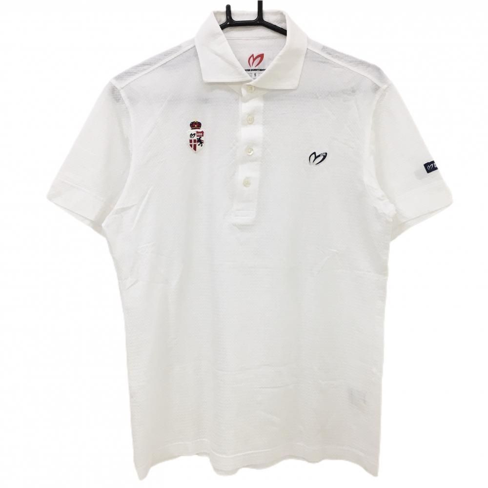 新品 ラッセルノ ゴルフ シガー ポケット ポロシャツ ホワイト L 5 超美品】ラッセルノ 半袖ポロシャツ アイボリー 表微起毛 ルチャ