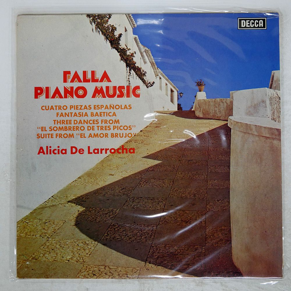 Test 英Decca SXL未発売　スペイン歌曲集　ベルガンサ　ラヴィーリャ 英 UK盤 ALICIA DE LARROCHA/FALLA PIANO MUSIC/DECCA SXL6683