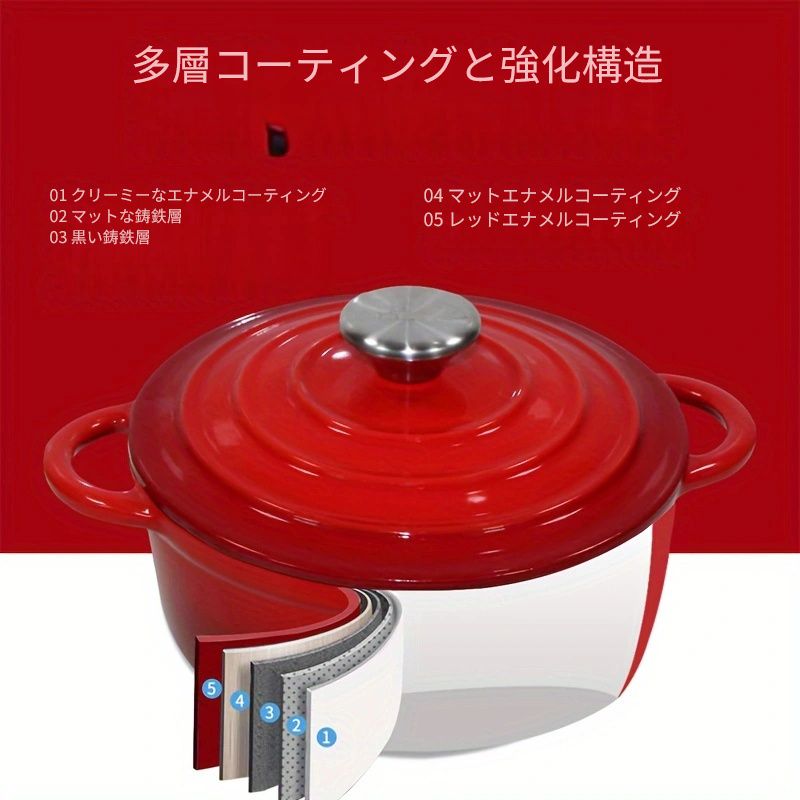重い鍋蓋付き