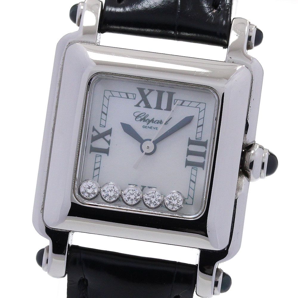ショパール Chopard 27/8892-23 ハッピースポーツ 5Pダイヤ クォーツ レディース_846174