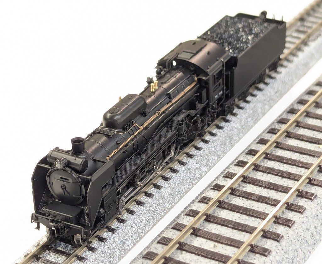 D51型　関水金属　レア品 関水金属(KATO) D51旧製品の足回り整備と色挿し、烏口の塗料