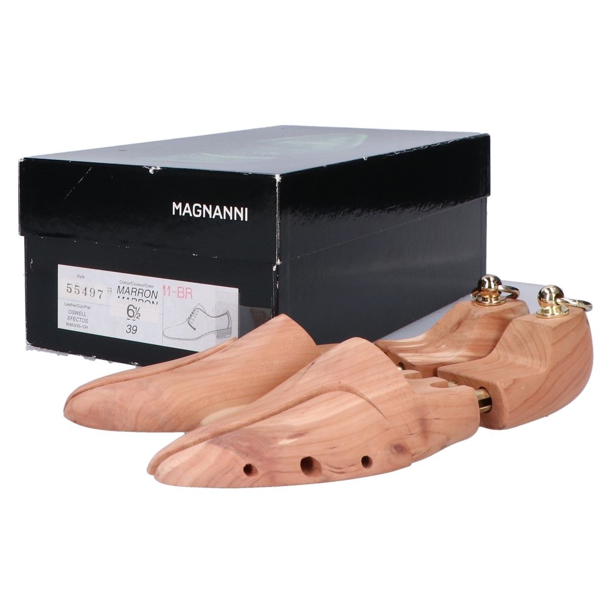 MAGNANNI マグナーニ 美品 マロン ホールカットシューズ 39