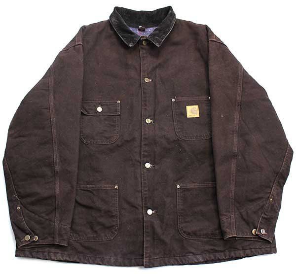 00Sアメリカ製 CARHARTT ダック カバーオール チョアコート黒XLノース ...