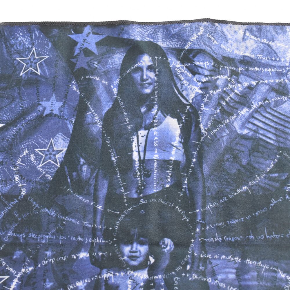 CHROME HEARTS (クロムハーツ) クロススター プリント ハンカチ チーフ