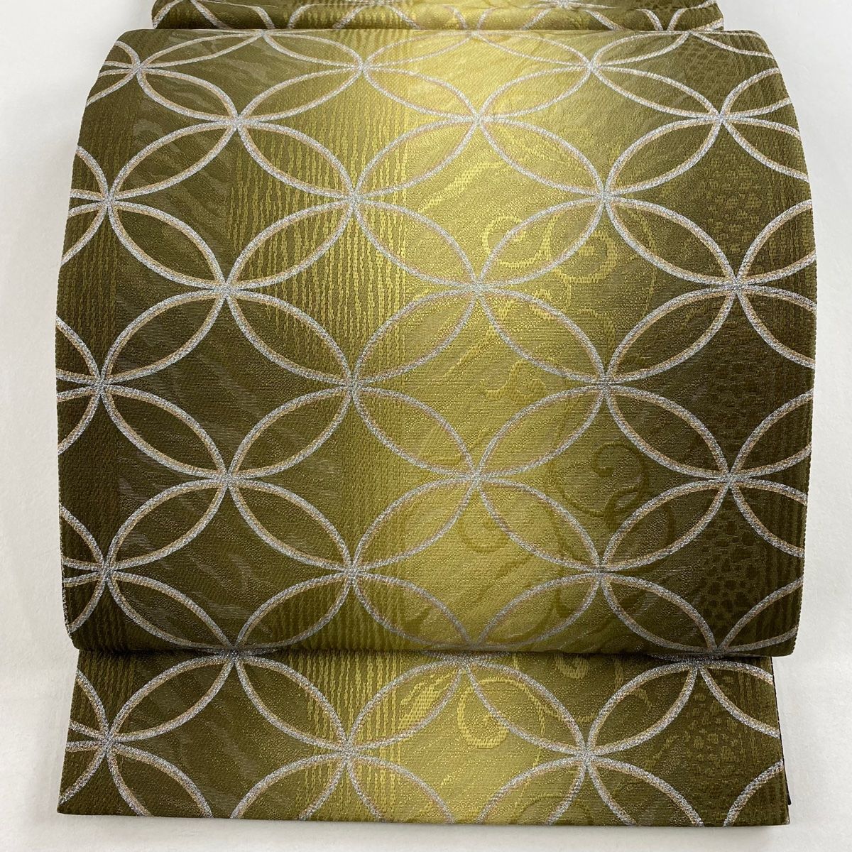 袋帯 極美品 ◇みやがわ b194.極上 相良刺繍 袋帯 華文 花唐草 金糸 ラメ糸