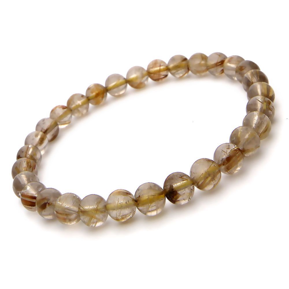 ゴールドルチル ブレスレット パワーストーン天然石192 | 叶石 最強の金運石 ゴールドルチルクォーツを、あなたの腕元に！  ゴールドルチル シトリン 天然石 ブレスレット レディース  パワーストーン 9mm~10mm （浄化用、さざれ石） (レディースSサイズ・約14.5cm（手首が細い女性用）) | ブレスレット 通販