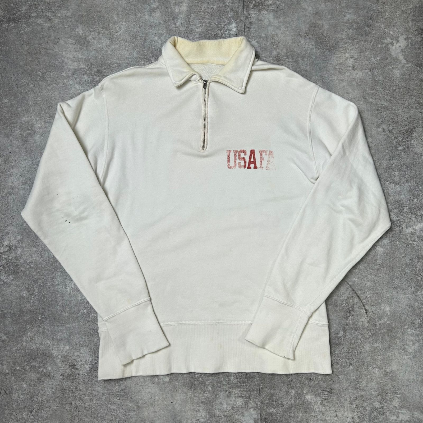 ビンテージハーフジップスウェットタロンジップ