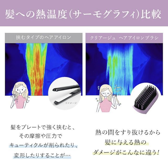 YA-MANクリアージュコードレスアイロンブラシ YA-MANクリアー