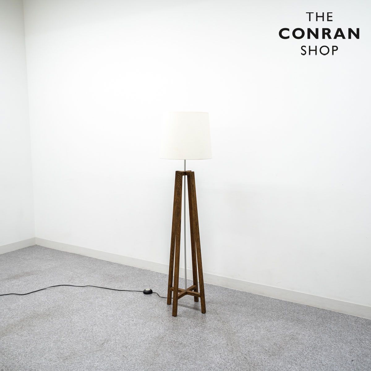 展示品 THE CONRAN SHOP ザ コンランショップ CROSS FLOOR LIGHT STAND クロス フロア ライト スタンド フロアランプ 照明 ホワイト 21年製 定価7万