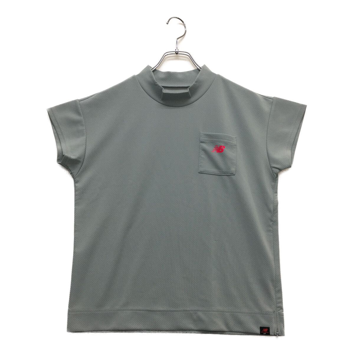 中古 レディース ニューバランスゴルフ New Balance golf 半袖シャツ 1(M) グレー  モックネックカットソー