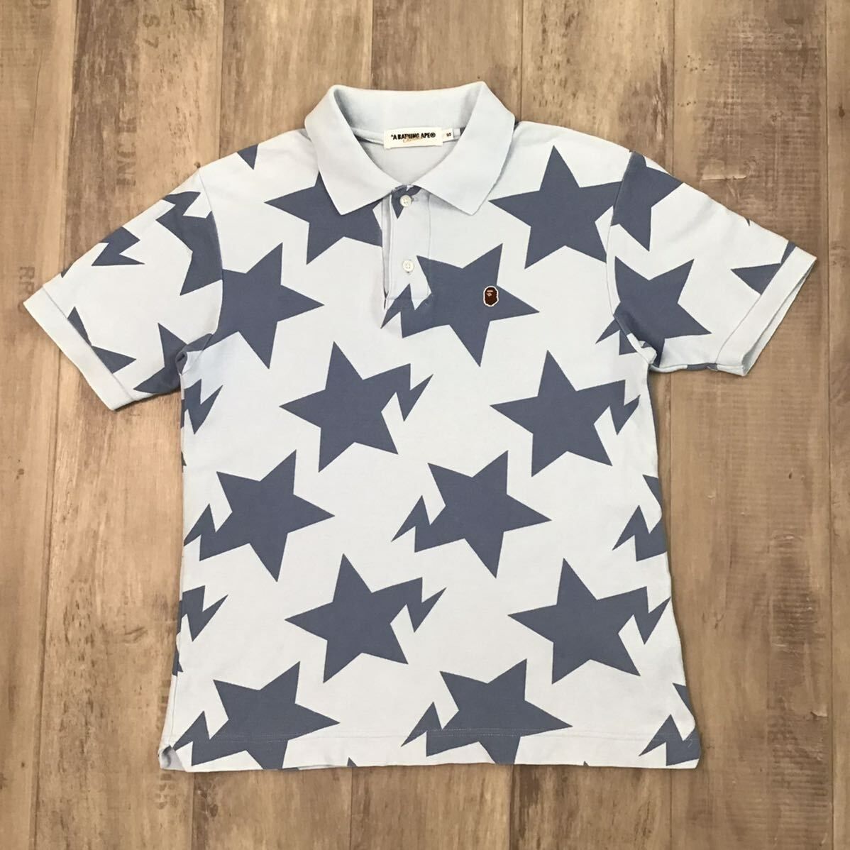 A BATHING APE　スターポロシャツ A BATHING APE スターポロシャツ BAPE スター ポロシャツ Sサイズ
