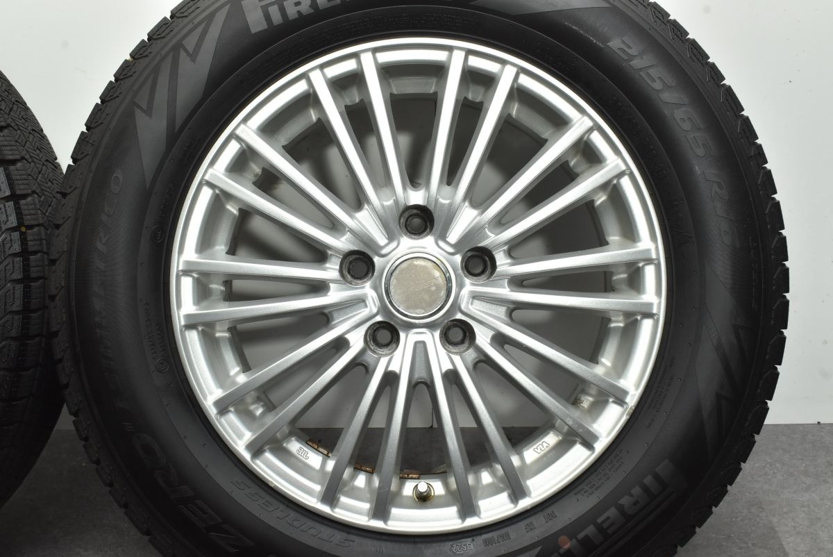 バリ溝】LEBEN 16in 6.5J +40 PCD114.3 ピレリ アイスゼロアシンメトリ 