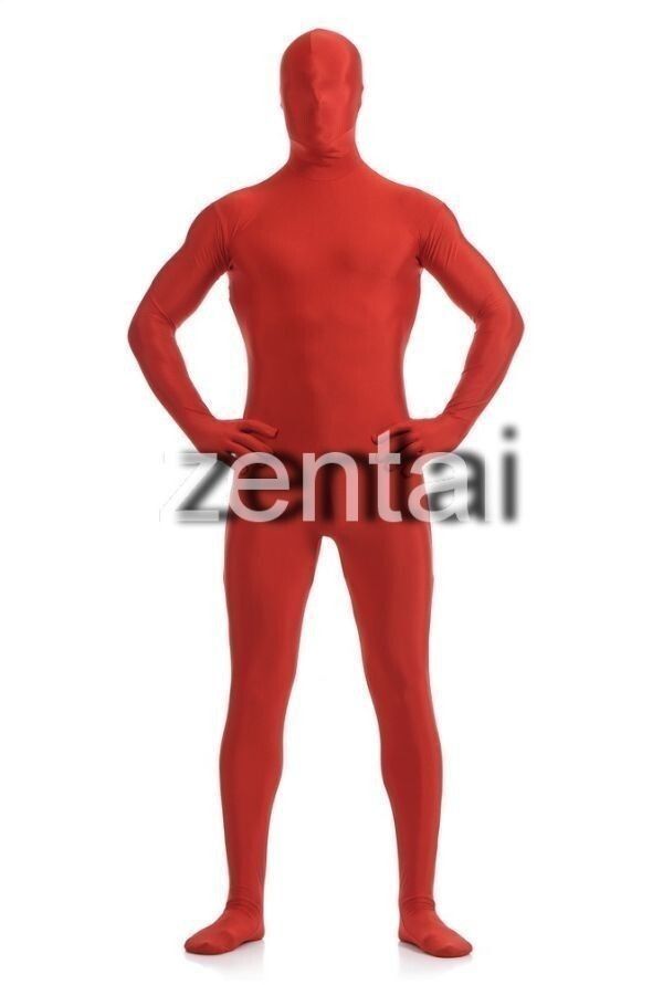 全身タイツ 赤 男性女性兼用 Lサイズ ゼンタイ コスプレ ZENTAI レオタード ボディースーツ 仮装 イベント コスチューム 戦隊