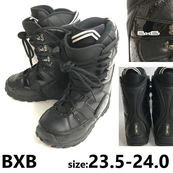 BXB ビーエックスビー スノーボードブーツ size 23.5-24.0 black 黒 ソフト ハード スノボ Boots shoes◆sWBWB97-34