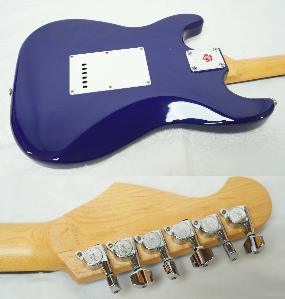 【初売り】 ROSE☆GRE1K ☆GYPSY Purple ストラト ガールズバンド向け ギター