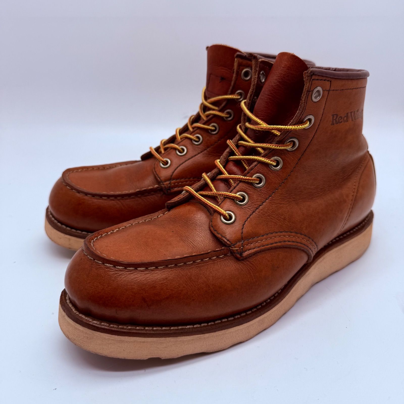 RED WING 8131 IRISH SETTER boots US8.5D 1999 6inch CLASSIC MOC 99年 レッドウィング アイリッシュセッター ブーツ 6インチ オロラセット 27.5 旧羽根タグ 刺繍