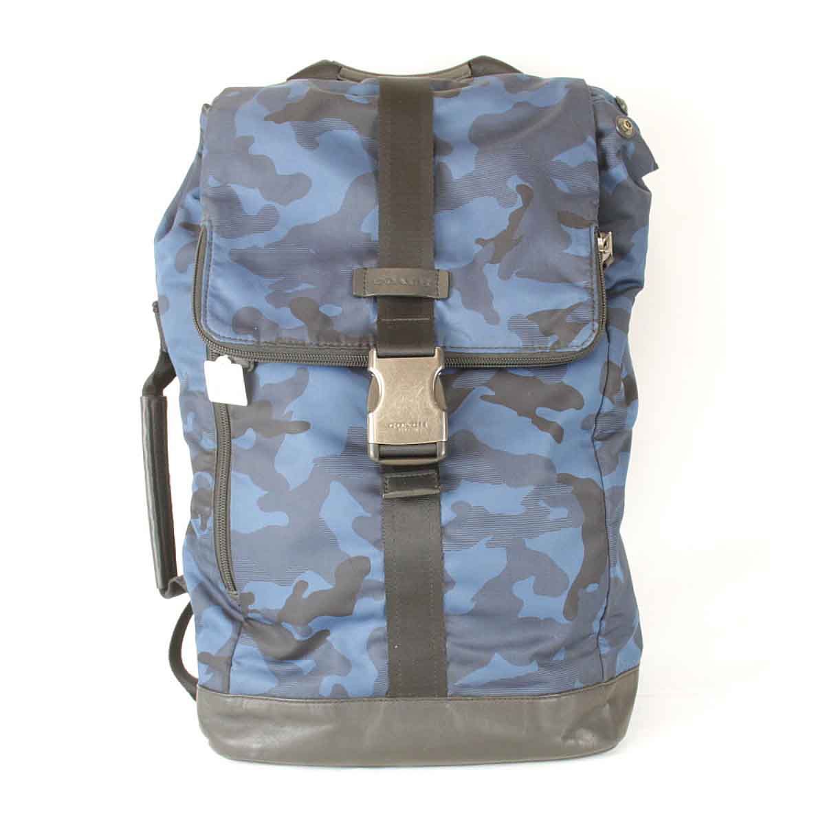 良品『USED』 コーチ 迷彩リュック F41532 リュック・デイパック 