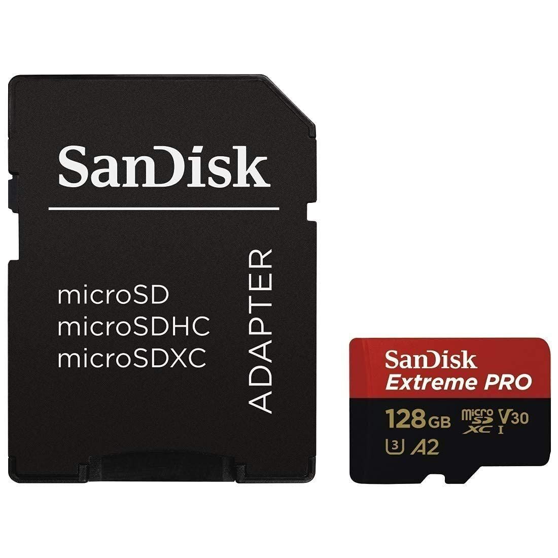 【人気商品】A2 SDSQXCY-128G-GN6MA microSDXC PRO ［ Extreme microSD 海外パッケージ品 128GB サンディスク ］ SanDisk