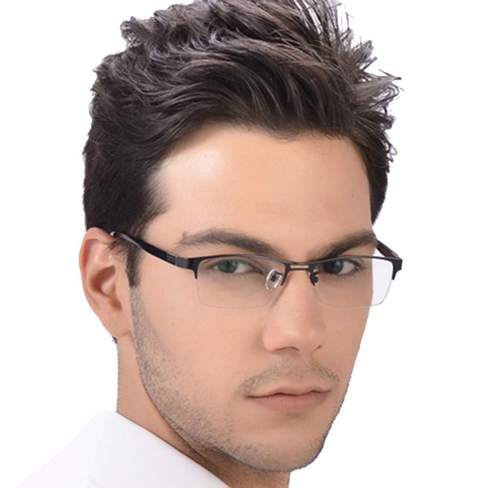 度数+2.00 [KLESIA] 老眼鏡 累進変焦 遠近両用 眼鏡 記憶合金 ブルーライト 対応可 BK (度数：2.0)