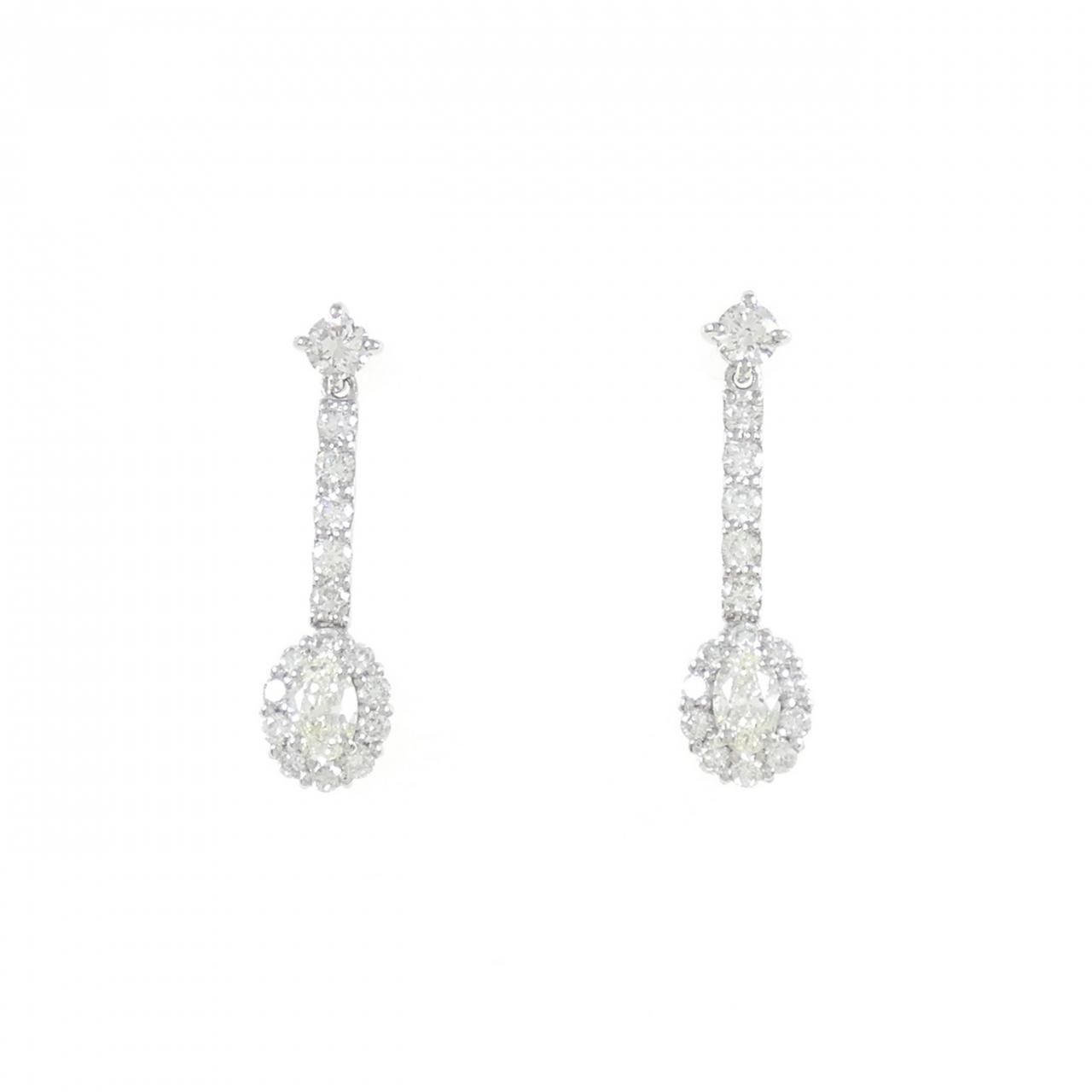 【新品】PT900 ダイヤモンド ピアス 0.60CT